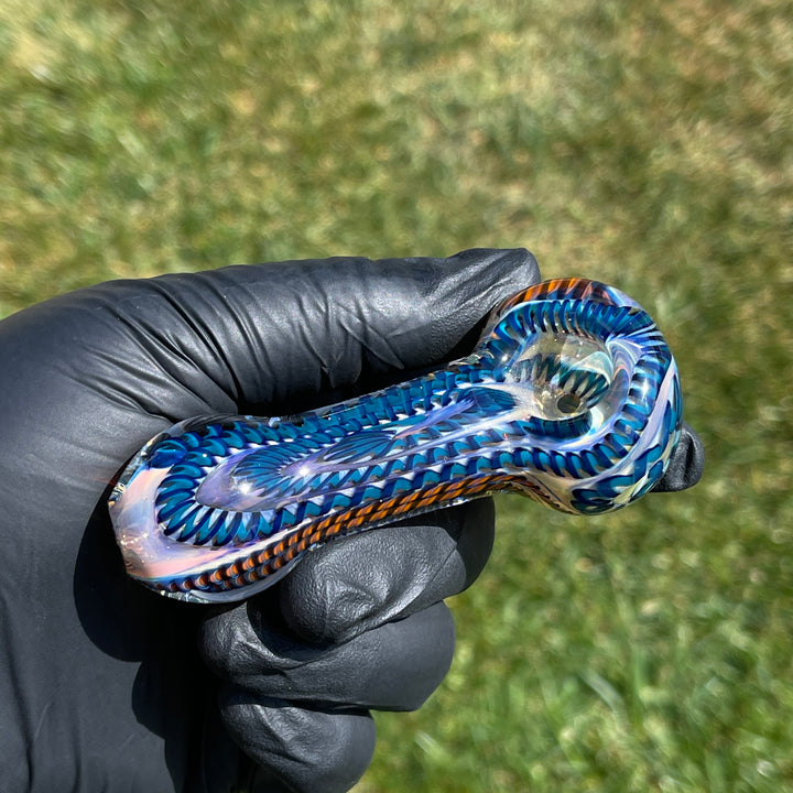 Color Inside Out Spoon Glass Pipe Tiny Mike