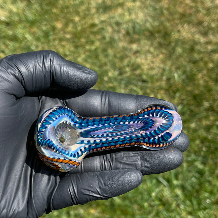 Color Inside Out Spoon Glass Pipe Tiny Mike