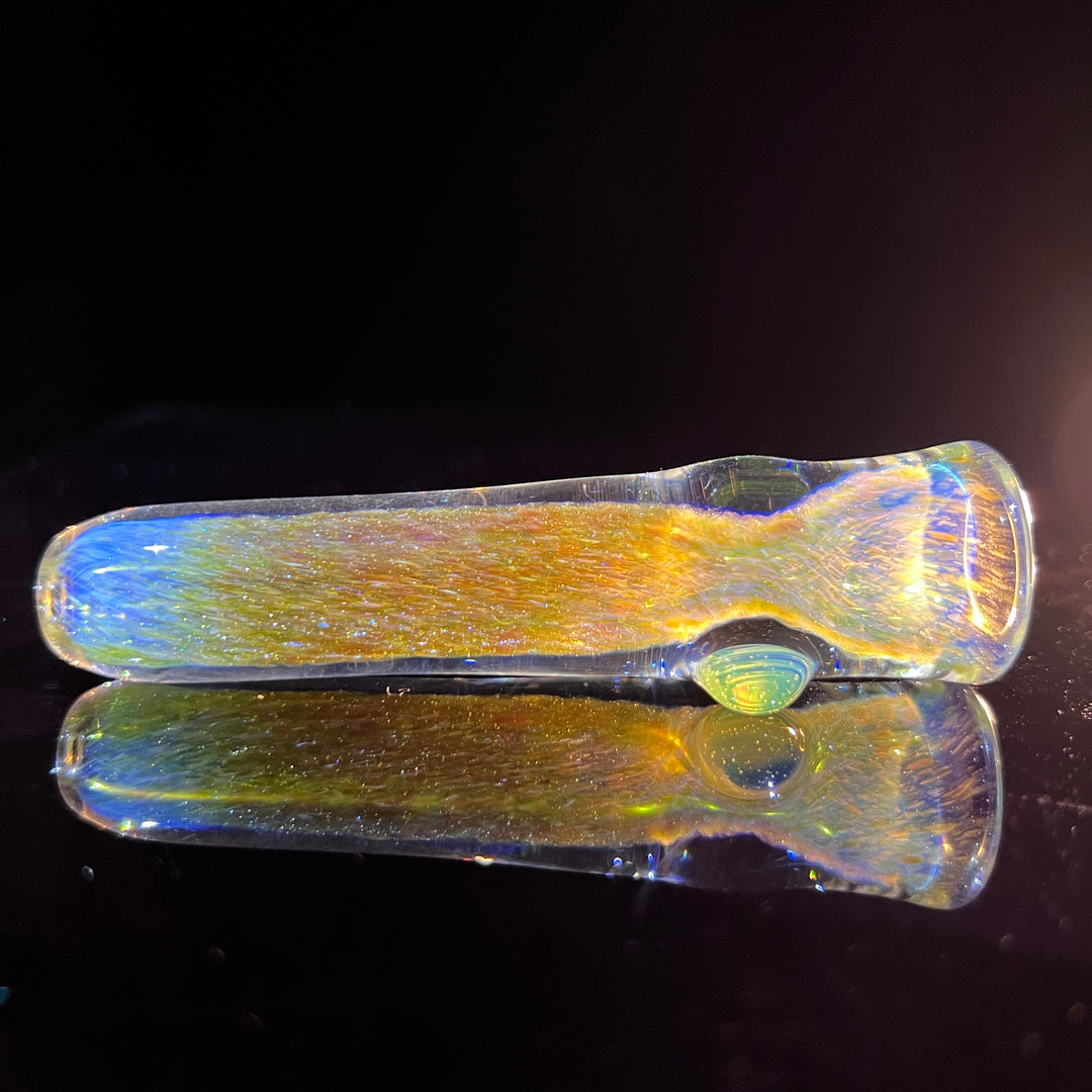 Mystery Aventurine Chillum Glass Pipe Chuck Glass   