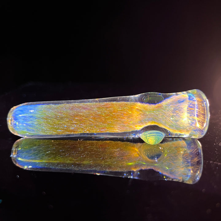 Mystery Aventurine Chillum Glass Pipe Chuck Glass   