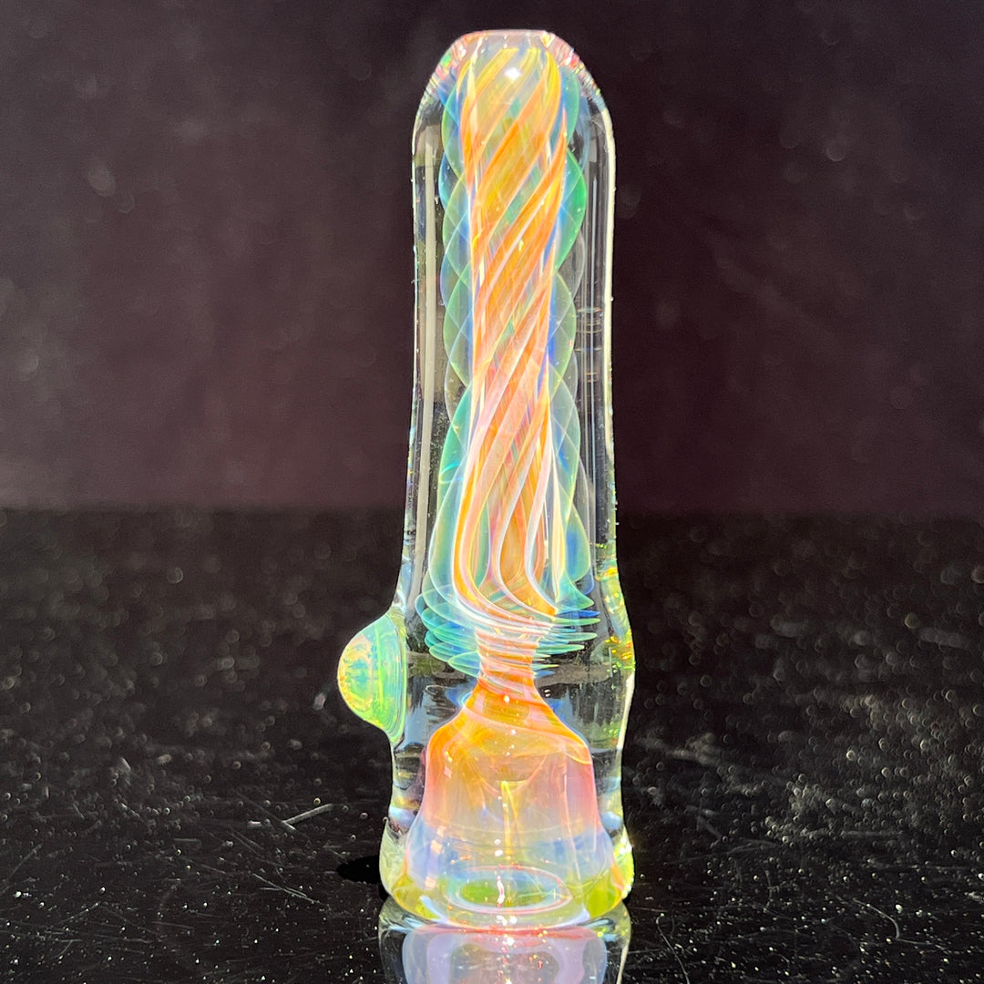 Thick Fume Chillum Glass Pipe Chuck Glass   