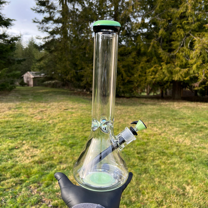 9 mm Thick Boy Beaker Bong Glass Pipe TG   