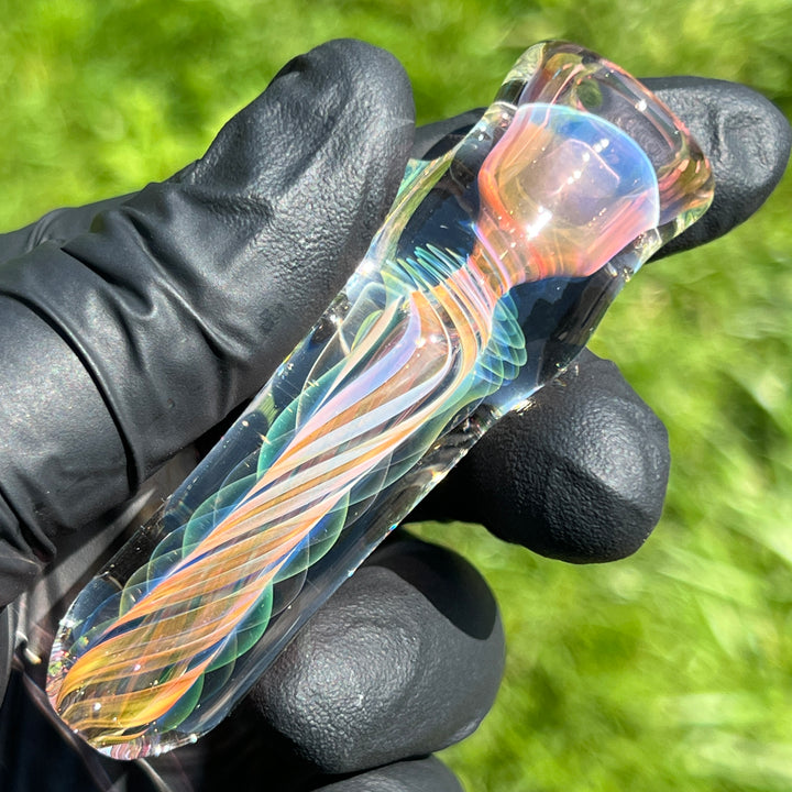 Thick Fume Chillum Glass Pipe Chuck Glass   