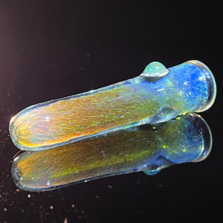 Mystery Aventurine Chillum Glass Pipe Chuck Glass   