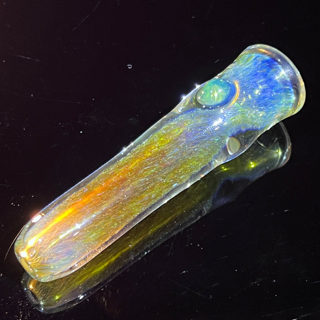 Mystery Aventurine Chillum Glass Pipe Chuck Glass   
