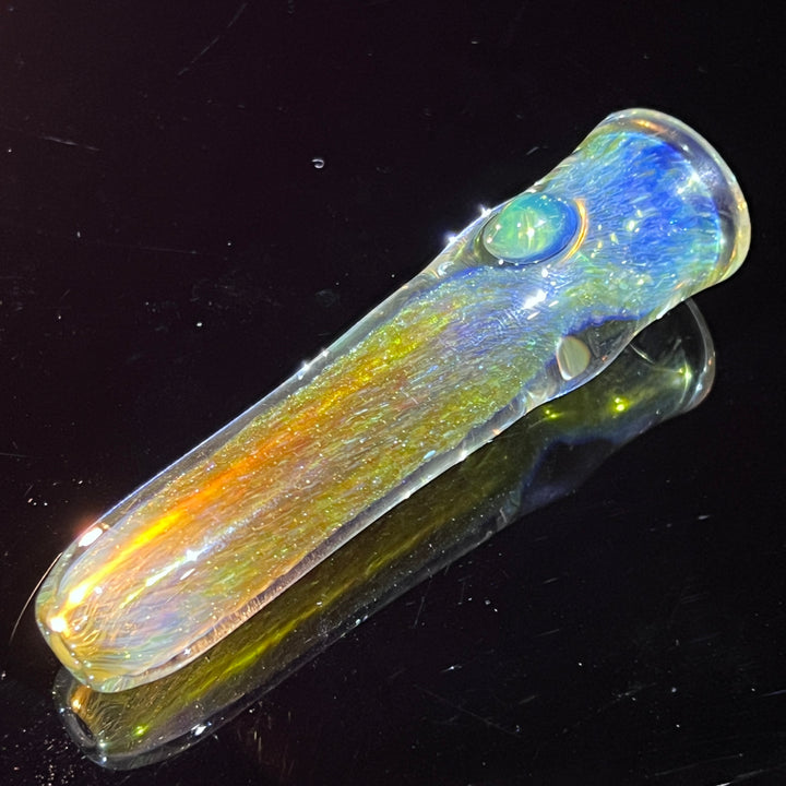 Mystery Aventurine Chillum Glass Pipe Chuck Glass   