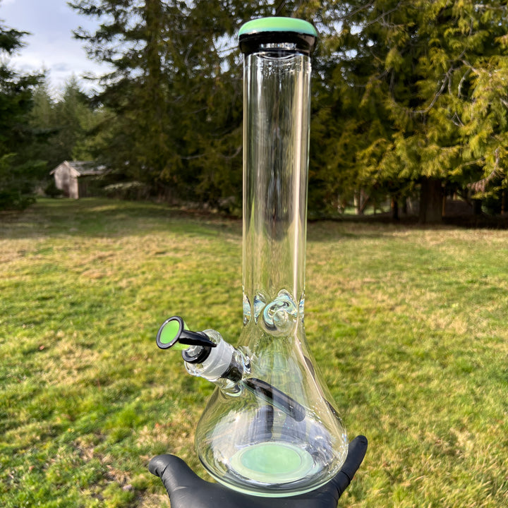 9 mm Thick Boy Beaker Bong Glass Pipe TG   