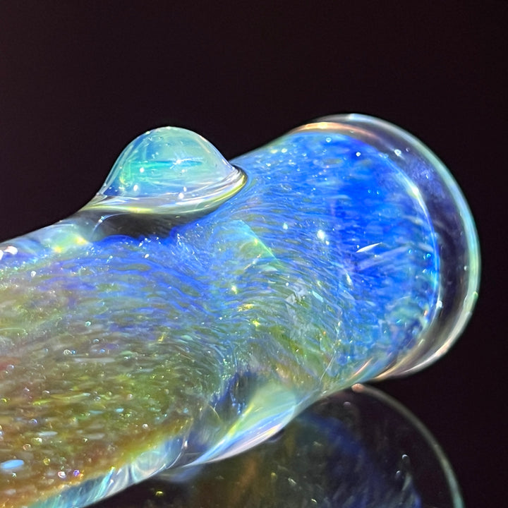 Mystery Aventurine Chillum Glass Pipe Chuck Glass   