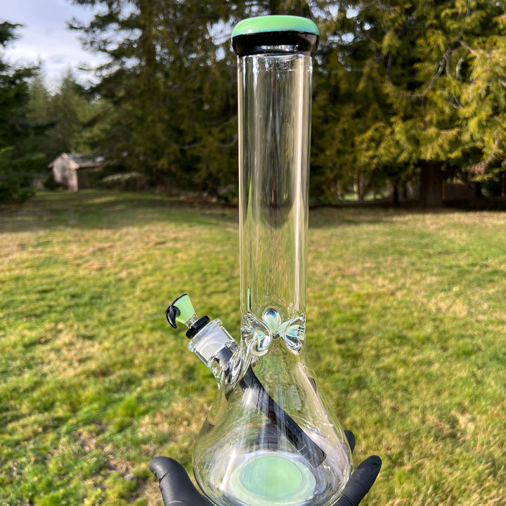 9 mm Thick Boy Beaker Bong Glass Pipe TG   