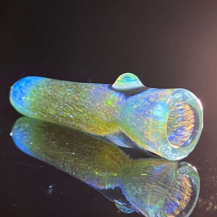 Mystery Aventurine Chillum Glass Pipe Chuck Glass   