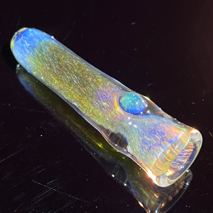 Mystery Aventurine Chillum Glass Pipe Chuck Glass   