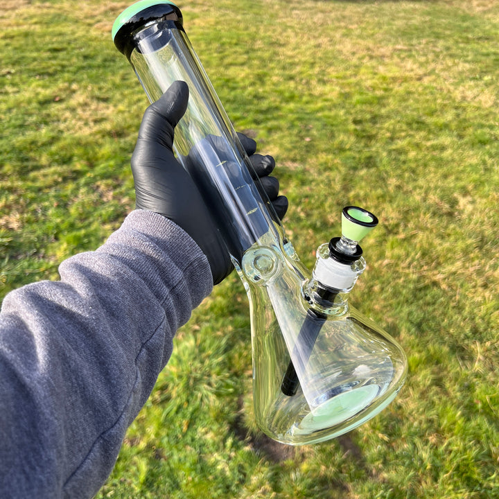 9 mm Thick Boy Beaker Bong Glass Pipe TG   