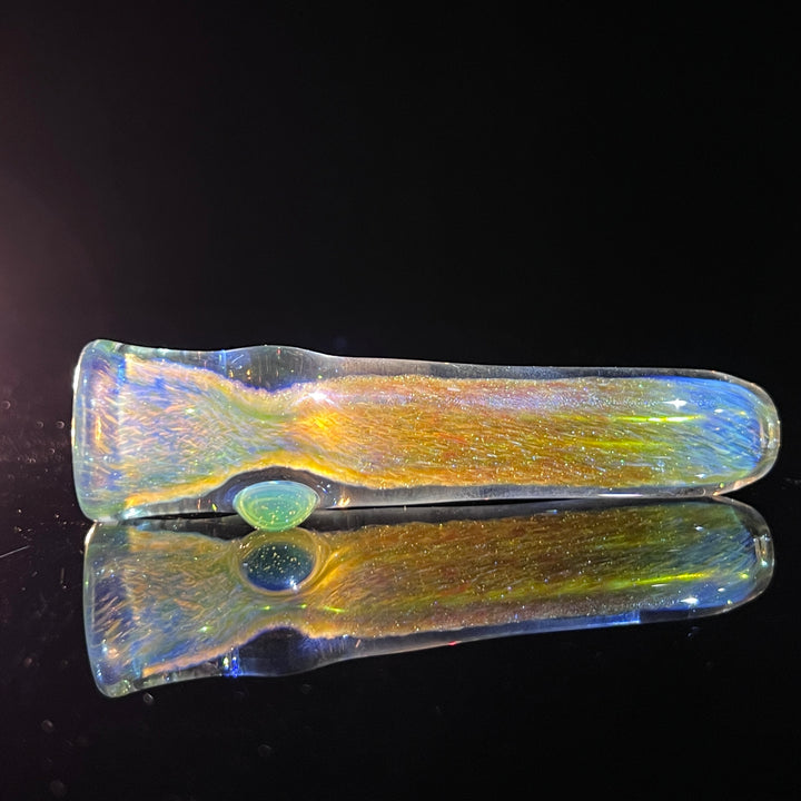Mystery Aventurine Chillum Glass Pipe Chuck Glass   