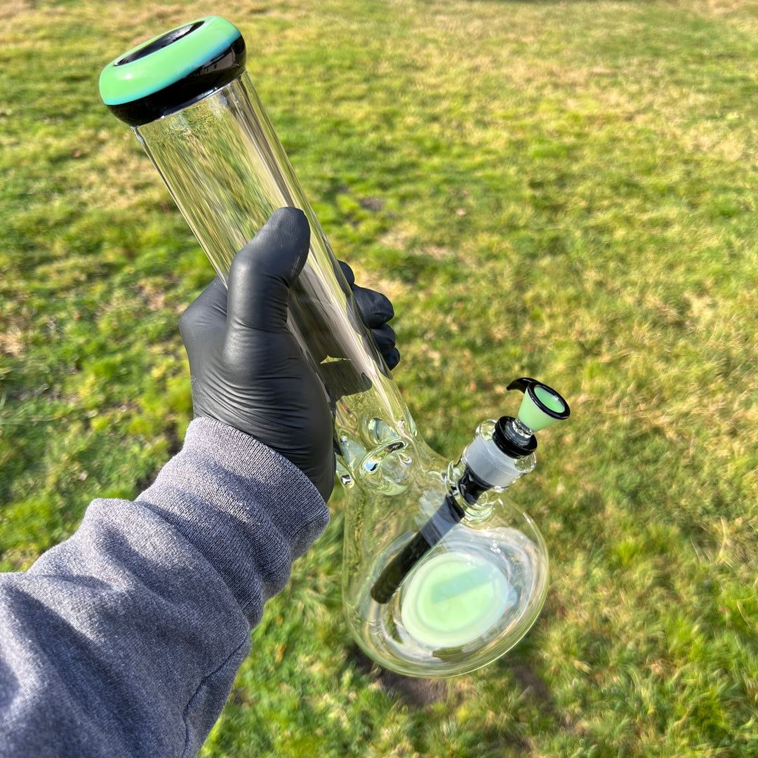 9 mm Thick Boy Beaker Bong Glass Pipe TG   