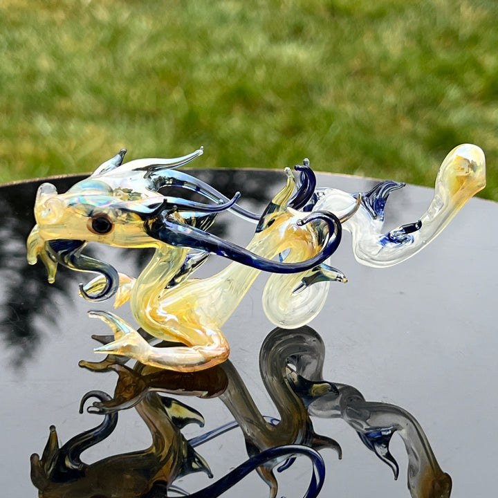 Mini Taoist Dragon Pipe Glass Pipe Fereyel Fiore Glass   