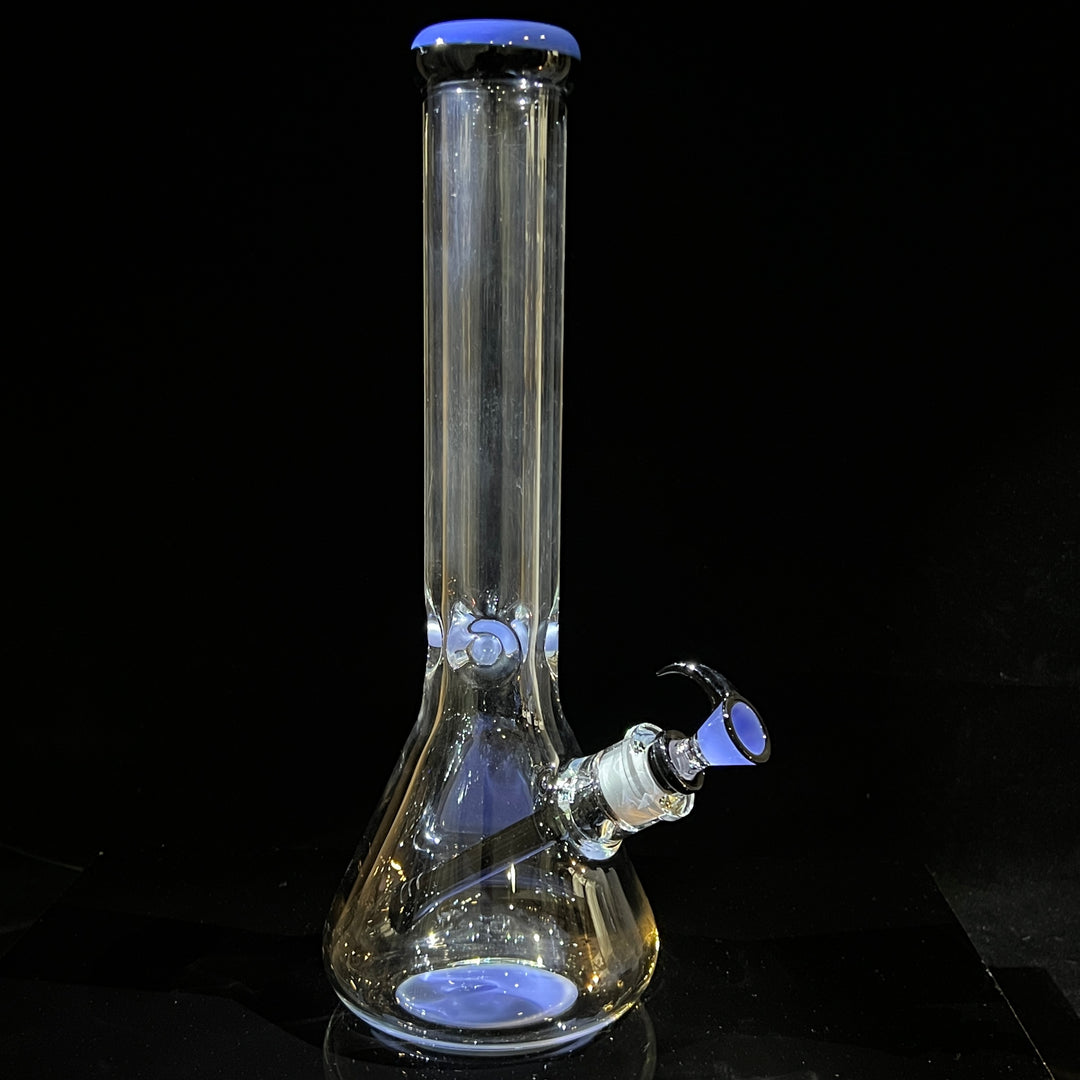 9 mm Thick Boy Beaker Bong Glass Pipe TG Blue  
