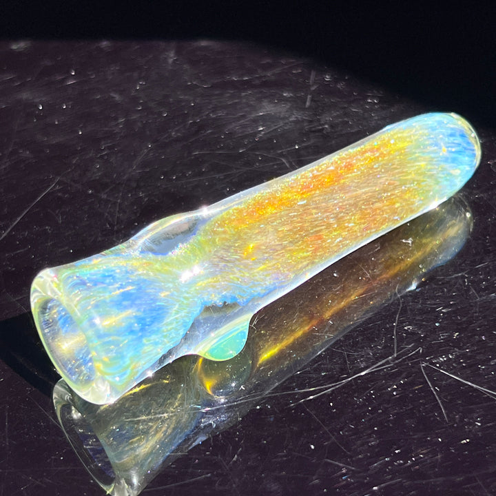 Mystery Aventurine Chillum Glass Pipe Chuck Glass   