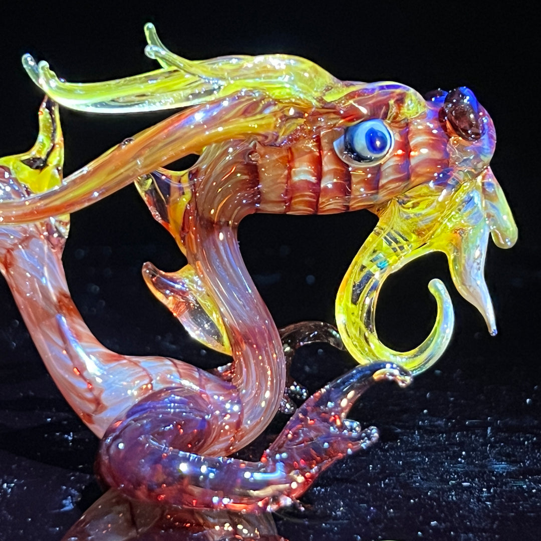 Mini Taoist Dragon Pipe Glass Pipe Fereyel Fiore Glass   