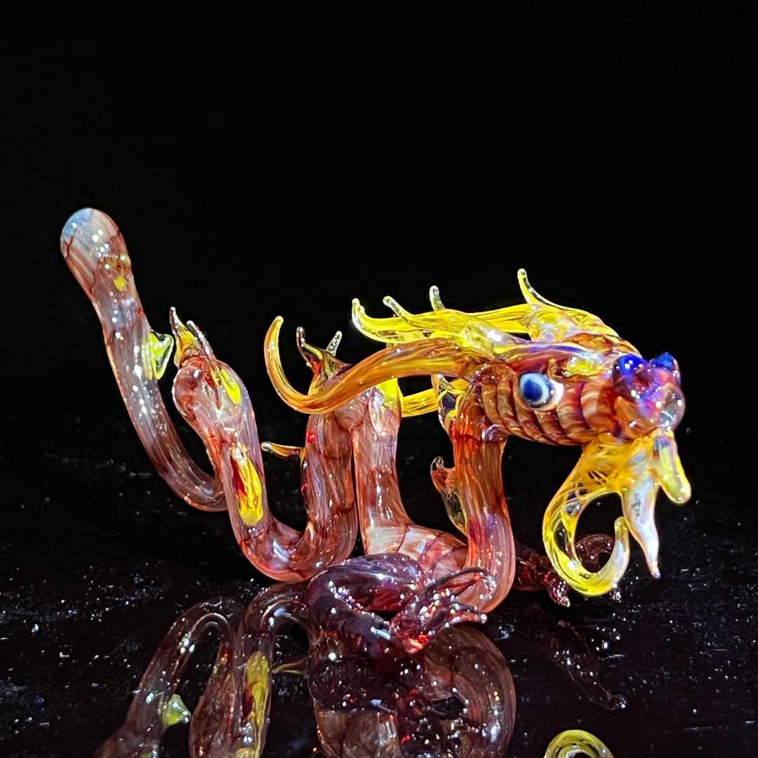 Mini Taoist Dragon Pipe Glass Pipe Fereyel Fiore Glass   