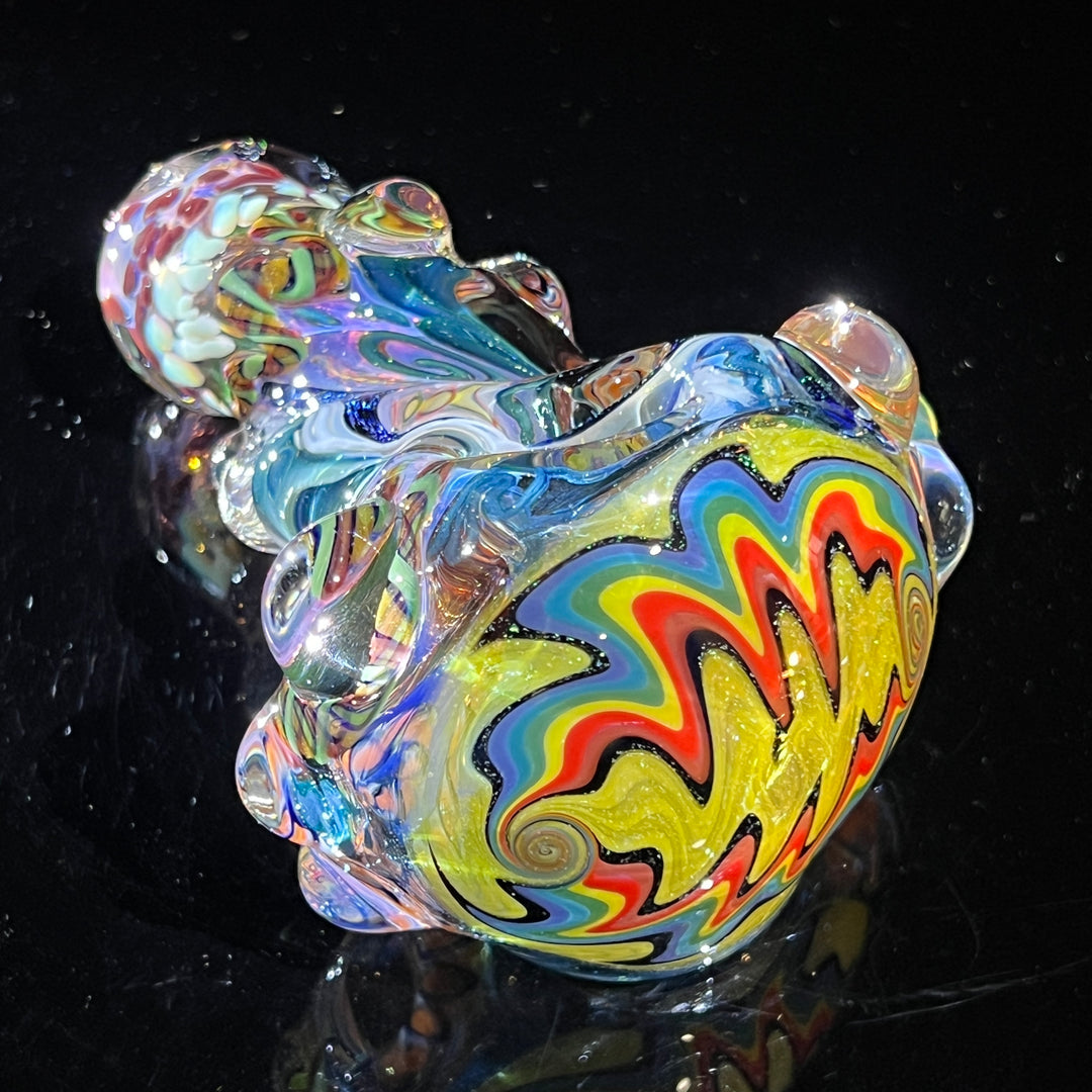 Thick and Twisted Wig Wag Pipe Glass Pipe Molten Imagination   