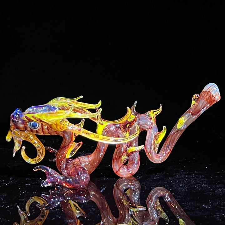 Mini Taoist Dragon Pipe Glass Pipe Fereyel Fiore Glass   