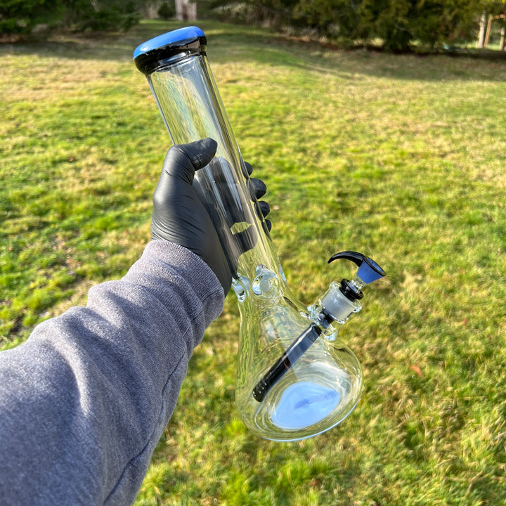 9 mm Thick Boy Beaker Bong Glass Pipe TG   