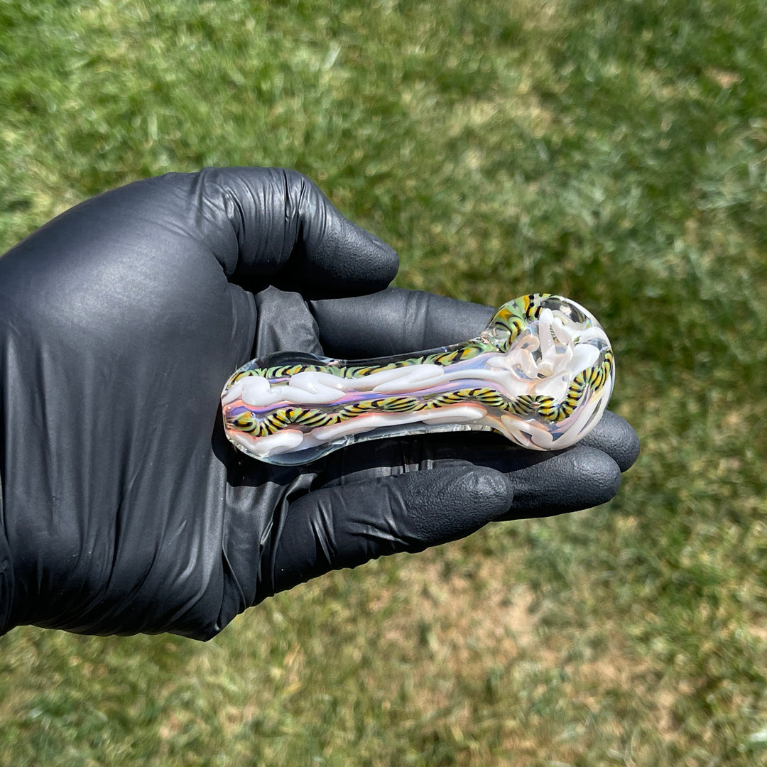 Color Inside Out Spoon Glass Pipe Tiny Mike