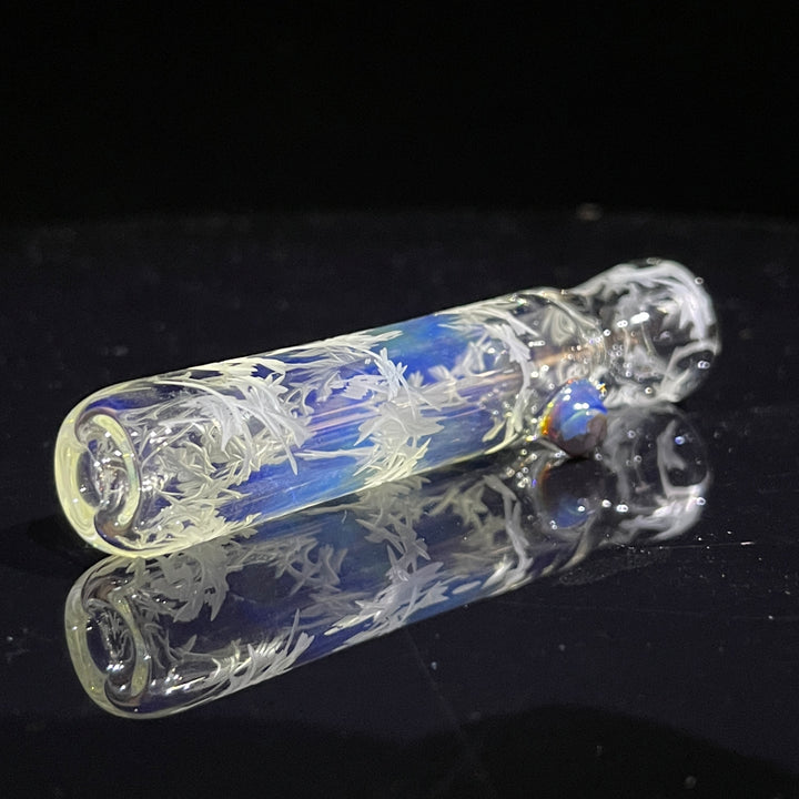 Firekist Clear Carved Oneie Glass Pipe Firekist Glass   