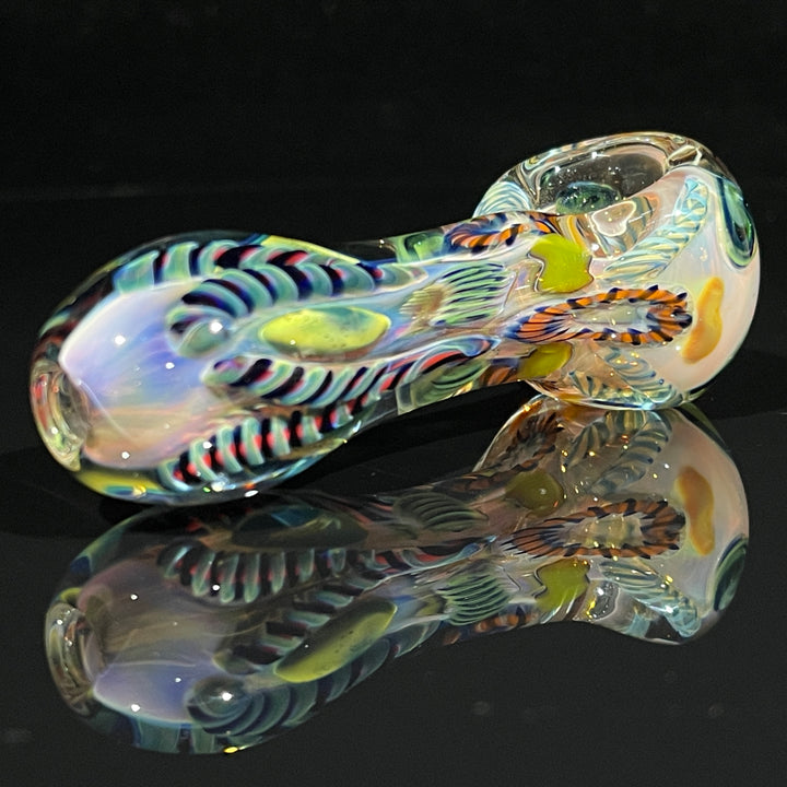 Color Inside Out Spoon Glass Pipe Tiny Mike