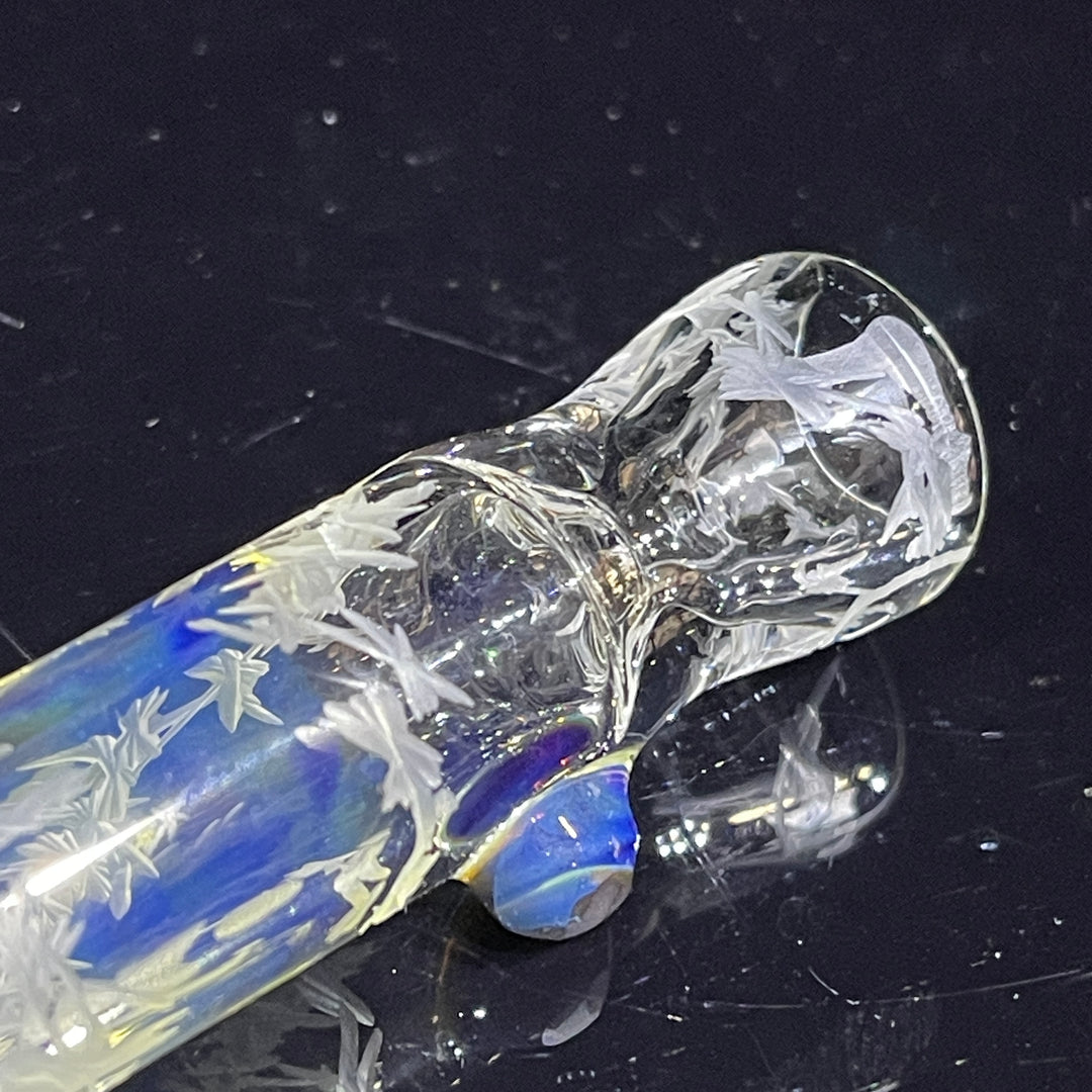 Firekist Clear Carved Oneie Glass Pipe Firekist Glass   