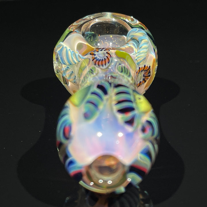 Color Inside Out Spoon Glass Pipe Tiny Mike