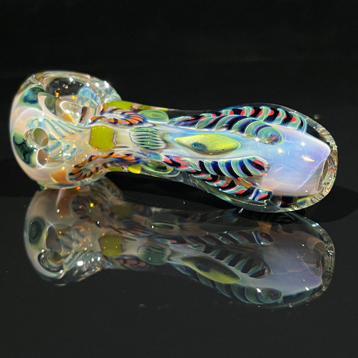 Color Inside Out Spoon Glass Pipe Tiny Mike