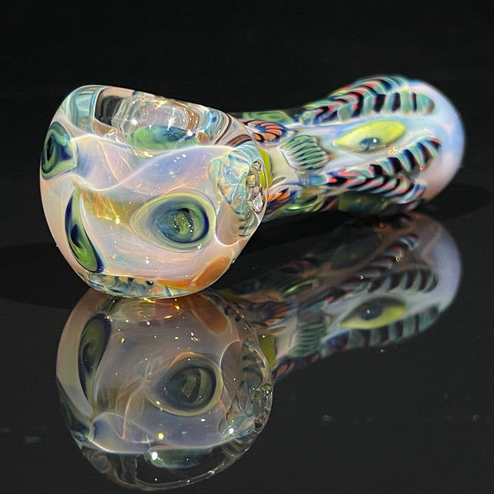 Color Inside Out Spoon Glass Pipe Tiny Mike