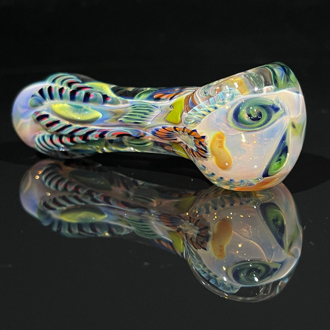 Color Inside Out Spoon Glass Pipe Tiny Mike