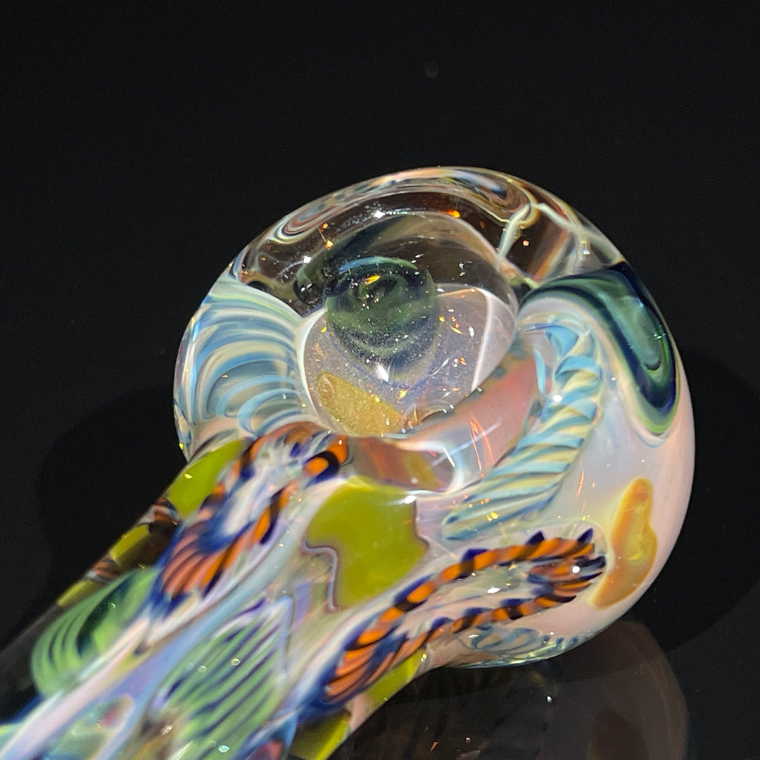 Color Inside Out Spoon Glass Pipe Tiny Mike