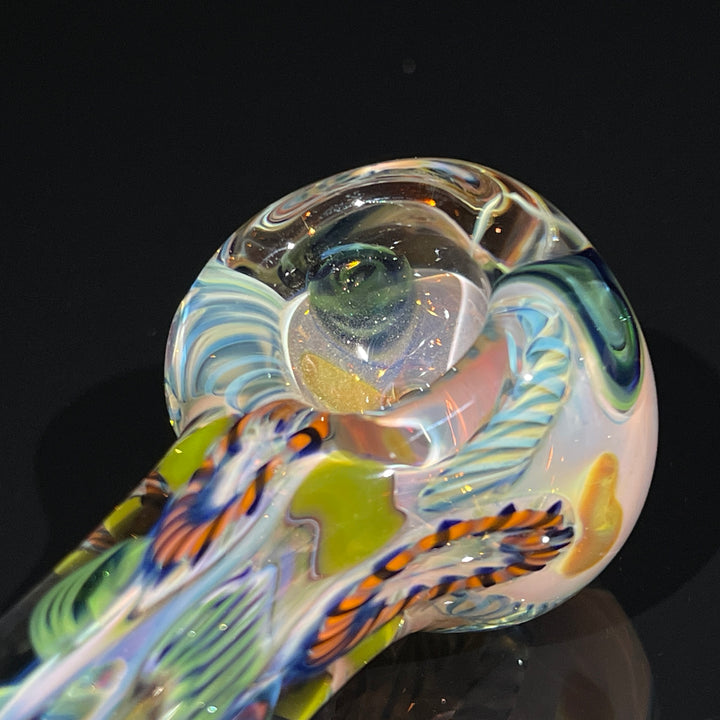 Color Inside Out Spoon Glass Pipe Tiny Mike