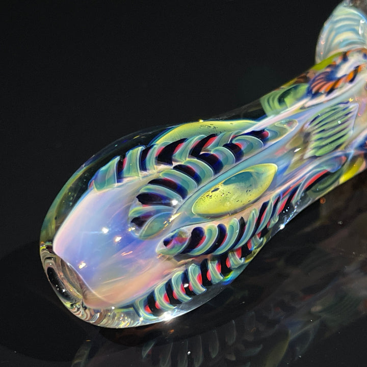 Color Inside Out Spoon Glass Pipe Tiny Mike