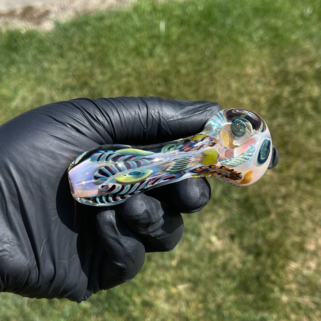 Color Inside Out Spoon Glass Pipe Tiny Mike
