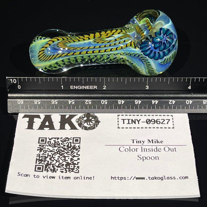 Color Inside Out Spoon Glass Pipe Tiny Mike