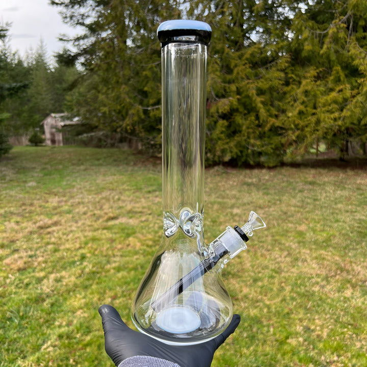 9 mm Thick Boy Beaker Bong Glass Pipe TG   