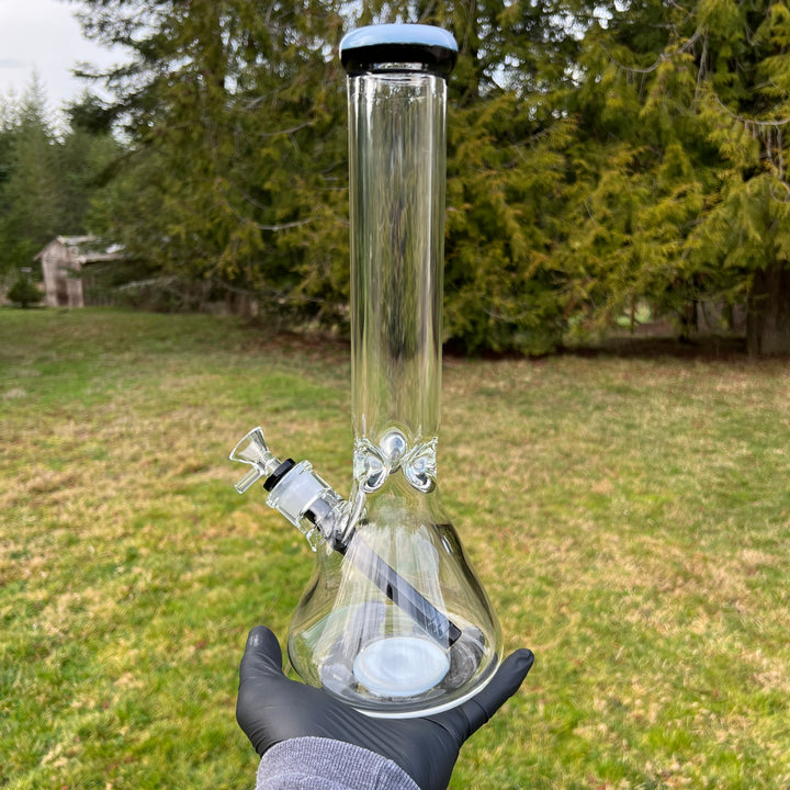 9 mm Thick Boy Beaker Bong Glass Pipe TG   