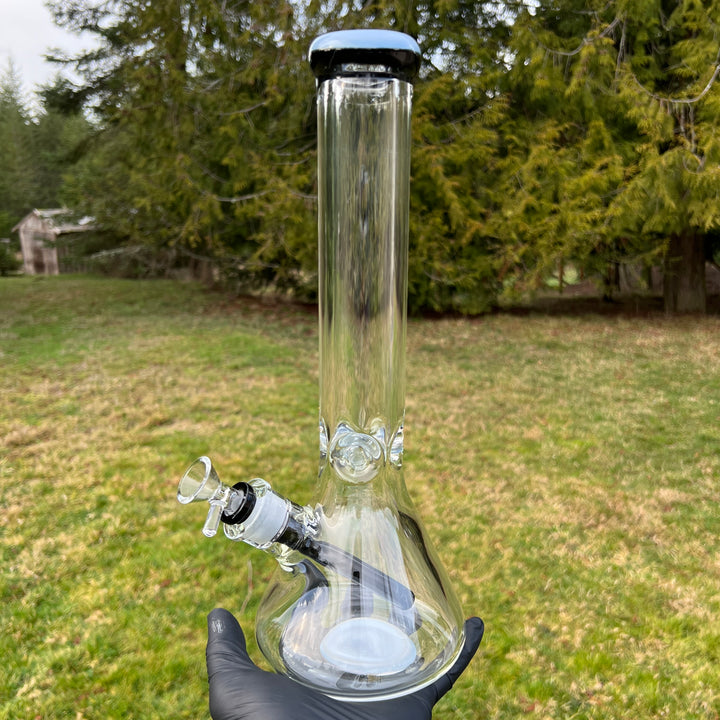 9 mm Thick Boy Beaker Bong Glass Pipe TG   