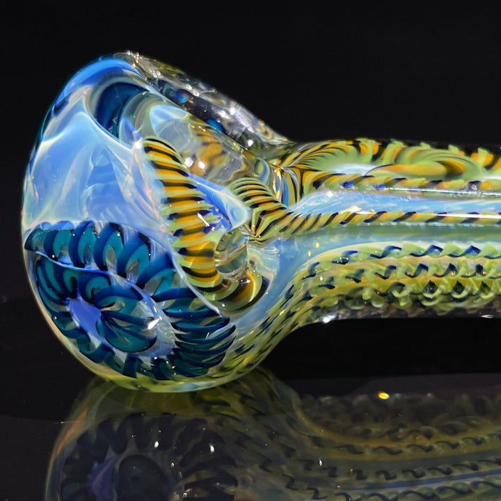 Color Inside Out Spoon Glass Pipe Tiny Mike