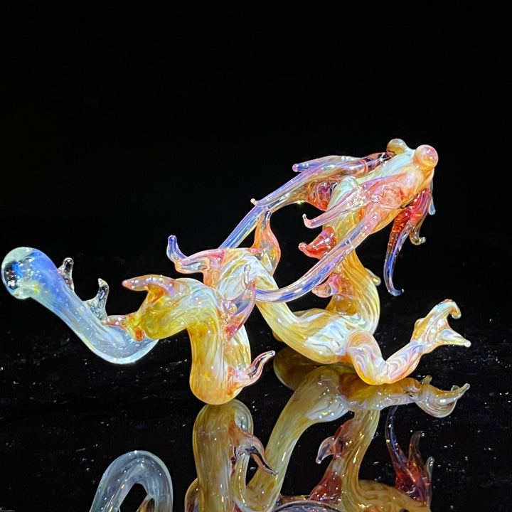 Mini Taoist Dragon Pipe Glass Pipe Fereyel Fiore Glass   