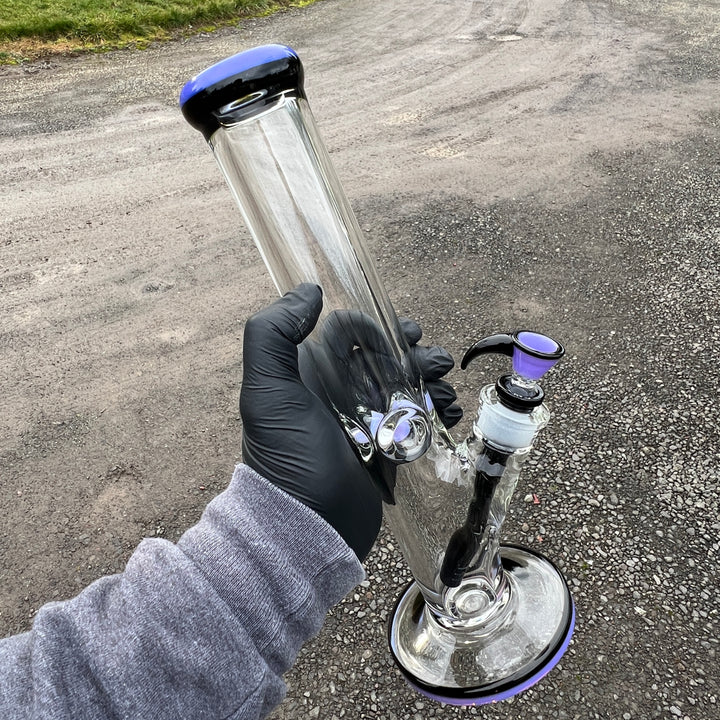 9 mm Thick Boy Straight Bong Glass Pipe TG   