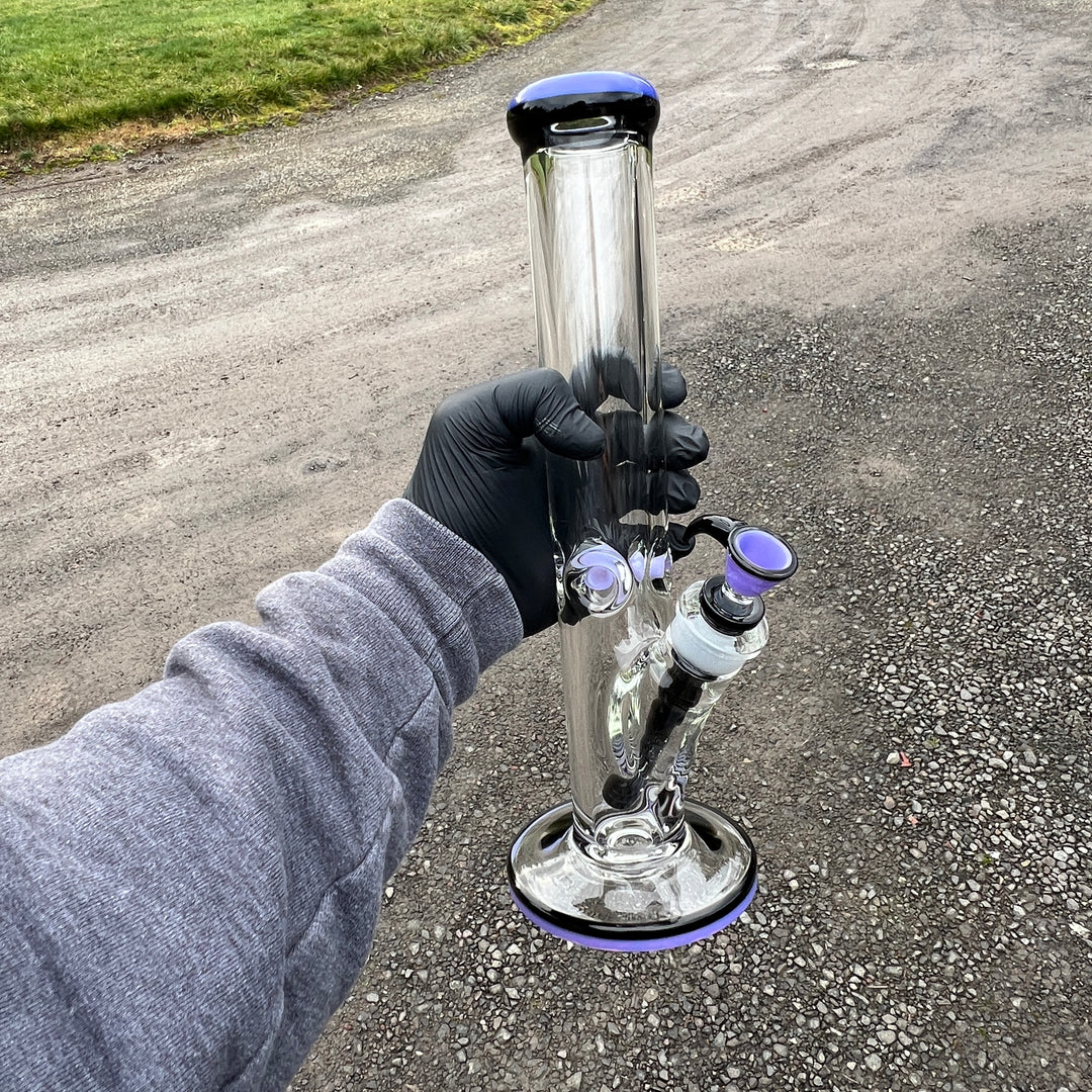 9 mm Thick Boy Straight Bong Glass Pipe TG   