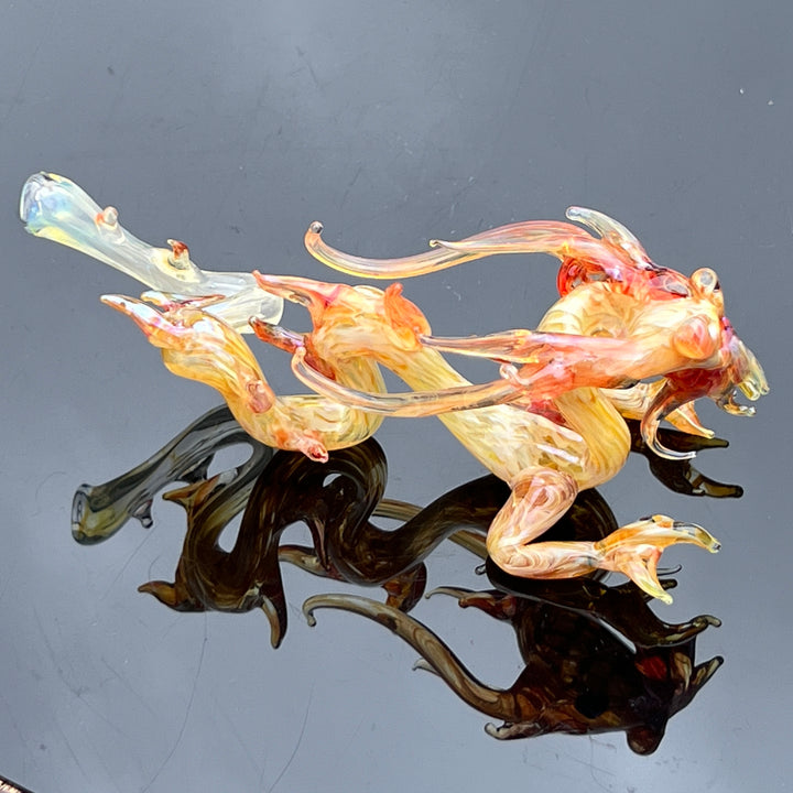 Mini Taoist Dragon Pipe Glass Pipe Fereyel Fiore Glass   