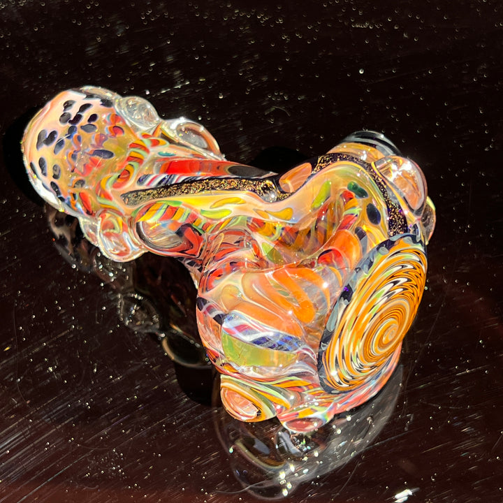 Thick and Twisted Wig Wag Pipe Glass Pipe Molten Imagination   