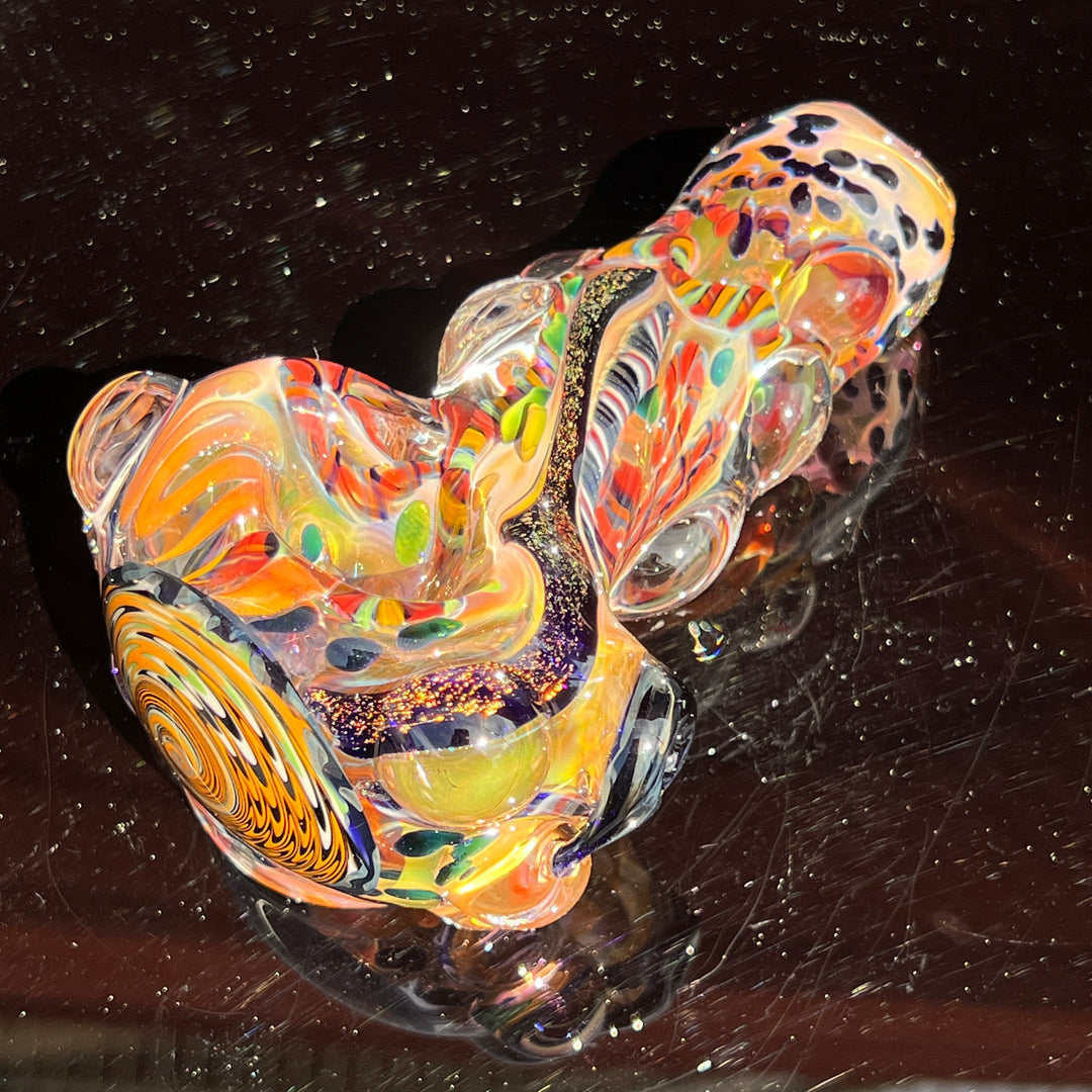 Thick and Twisted Wig Wag Pipe Glass Pipe Molten Imagination   