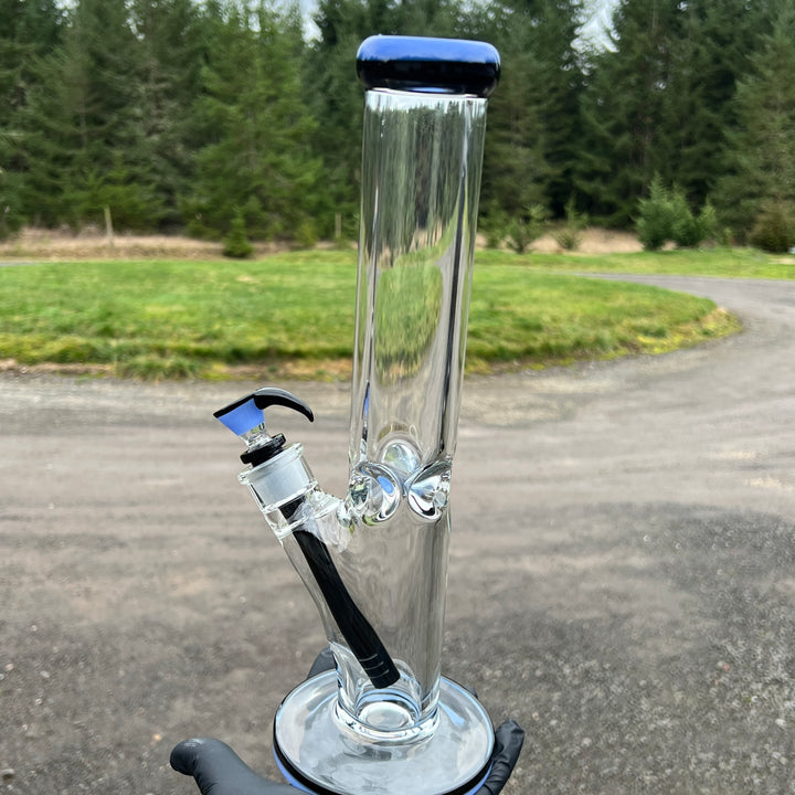 9 mm Thick Boy Straight Bong Glass Pipe TG   